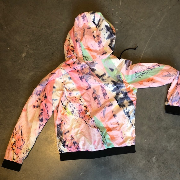 Pink Watercolour Windbreaker - Picture 3 of 3